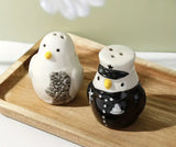 Keramikiniai pingvinai druskai ir pipirams